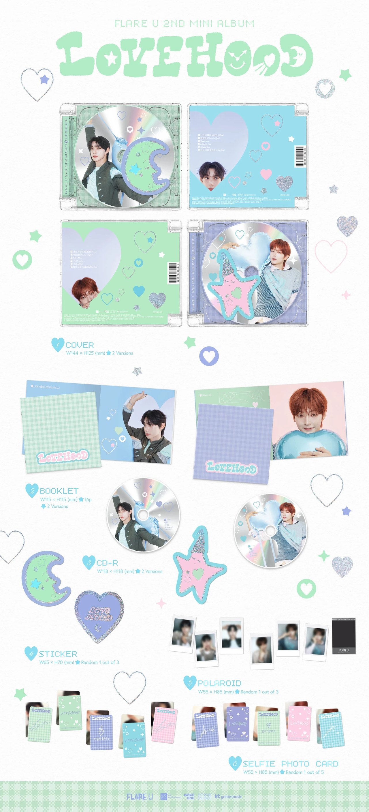 FLARE U - 2nd Mini Album [LOVEHOOD] JEWEL CASE Ver. — 2