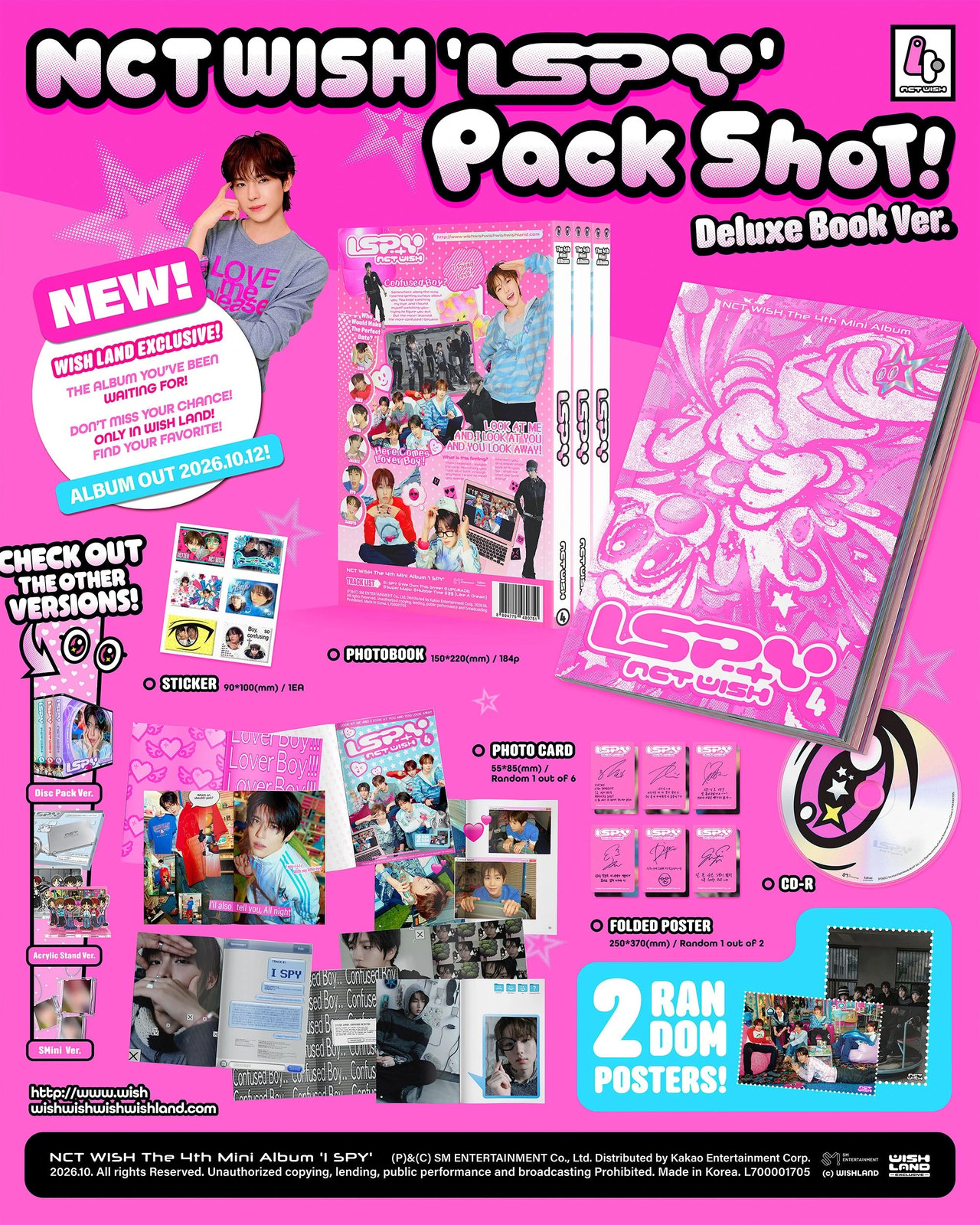NCT WISH - 4th Mini Album [I SPY] Deluxe Book Ver. | KPOP HOUSE