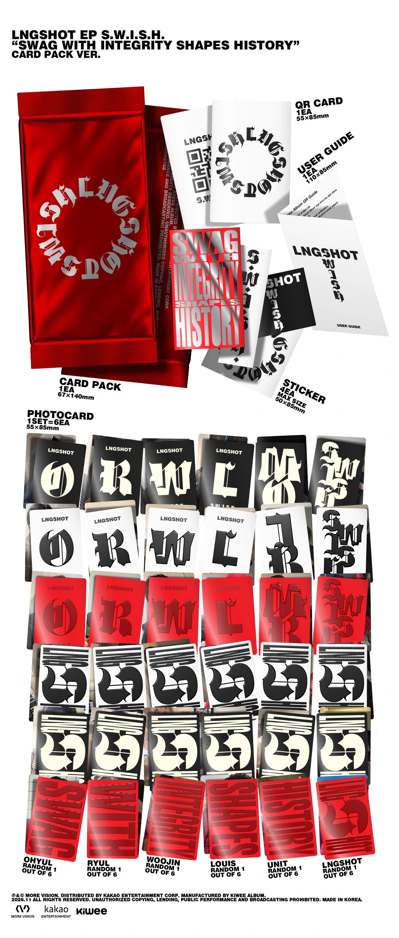 LNGSHOT - EP [S.W.I.S.H.] Card Pack Ver. — 2