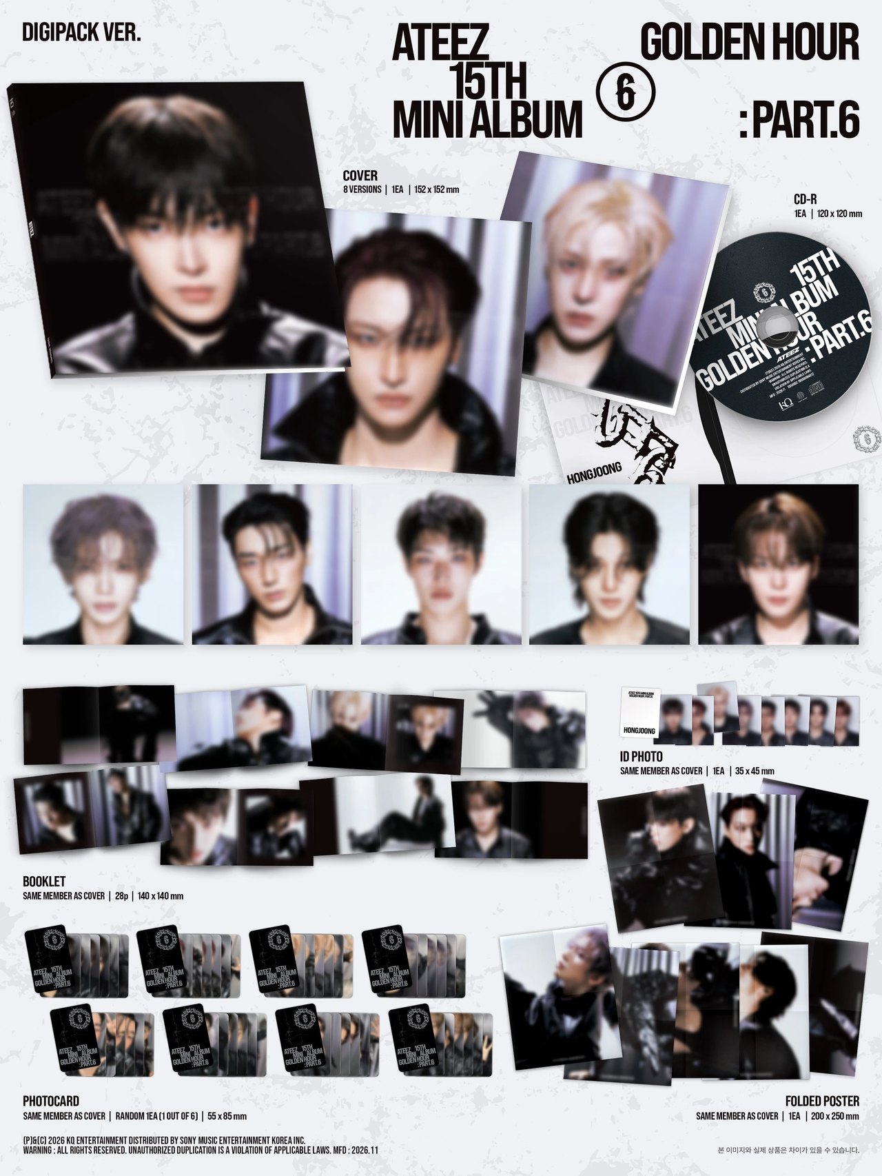 ATEEZ - [GOLDEN HOUR : Part.6] DIGIPACK Ver. — 2