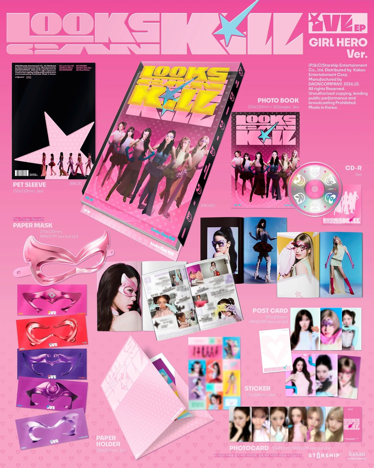 IVE - EP [Looks Can Kill] GIRL HERO Ver. — 2
