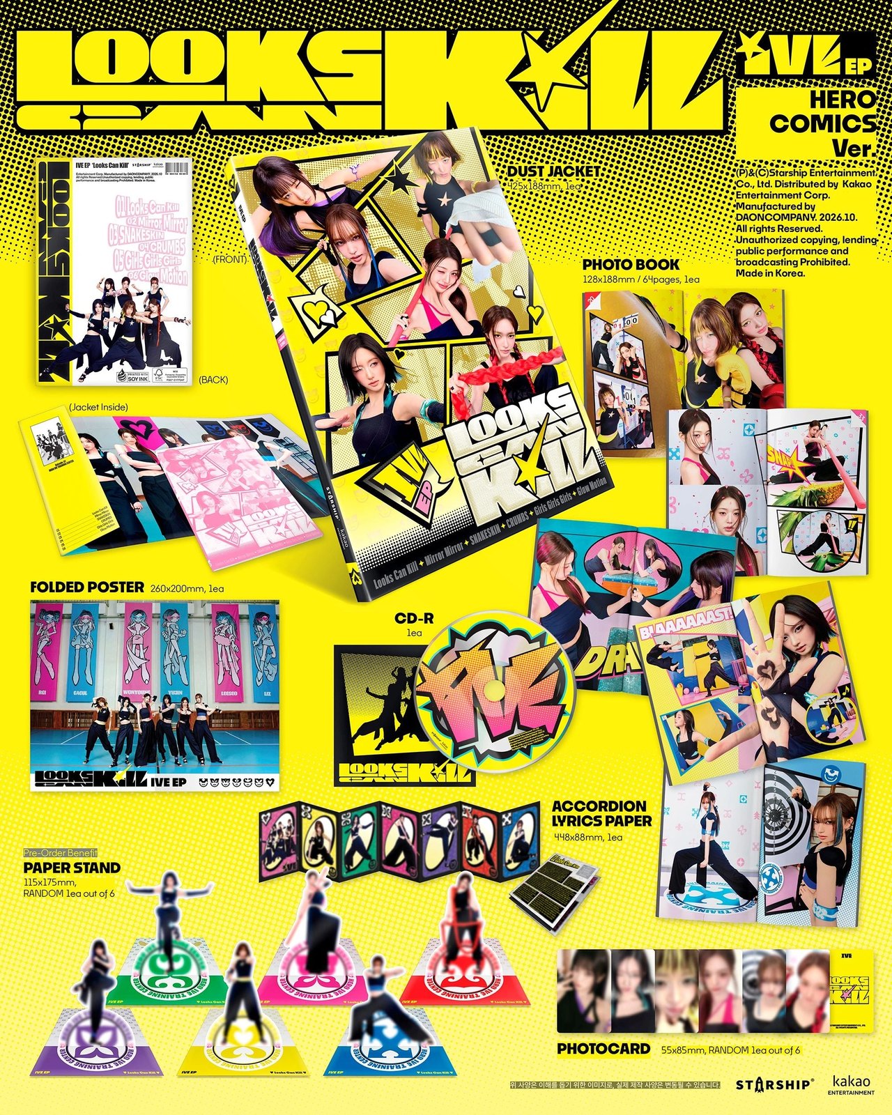 IVE - EP [Looks Can Kill] HERO COMICS Ver. — 2