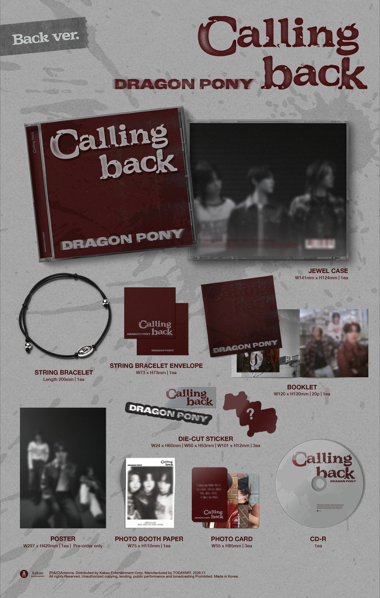 Dragon Pony - Single [Calling back] Back Ver. — 2