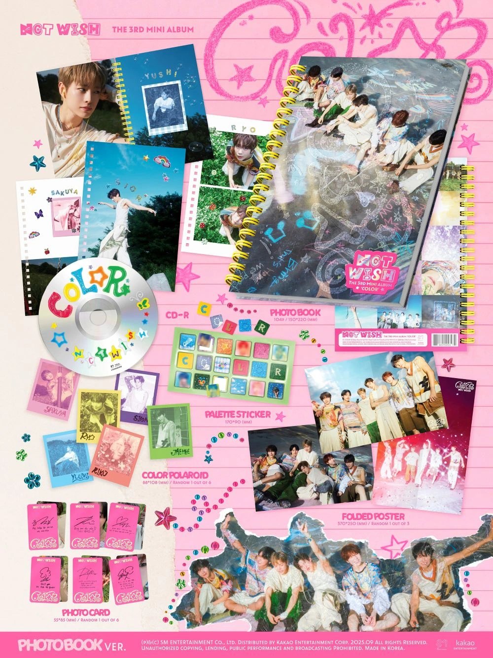 NCT WISH - 3rd Mini Album [COLOR] Photobook Ver. | KPOP HOUSE