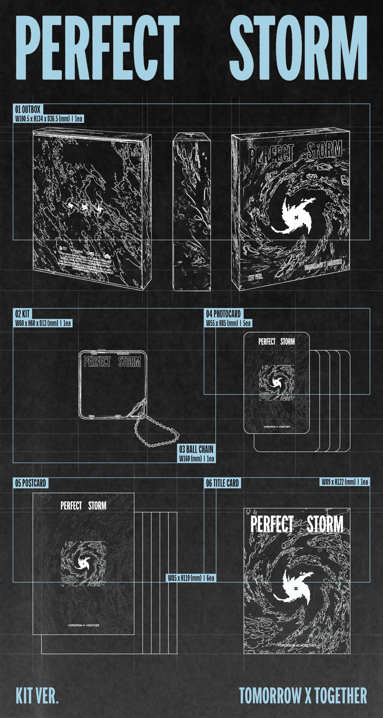 TXT - 9th Mini Album [PERFECT STORM] KiT Ver. — 2