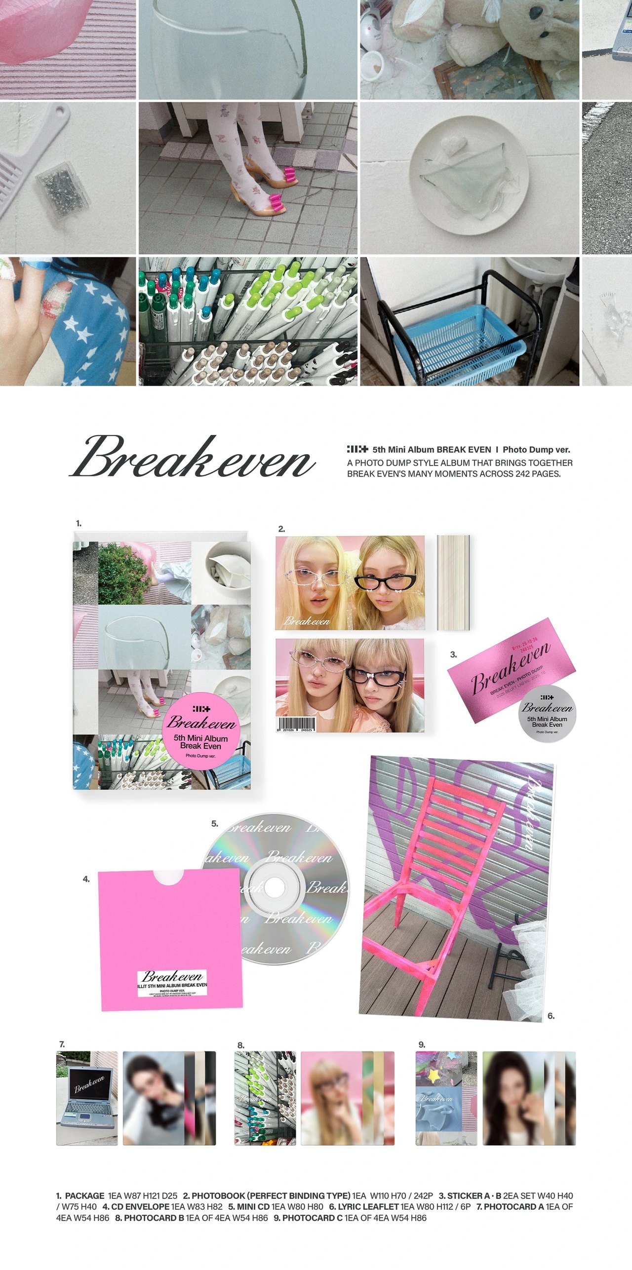 ILLIT - 5th Mini Album [BREAK EVEN] Photo Dump Ver. — 2