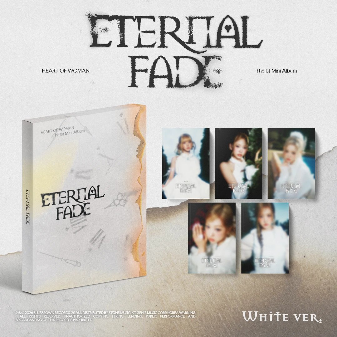 HEART OF WOMAN - 1st Mini Album [ETERNAL FADE] White Ver.