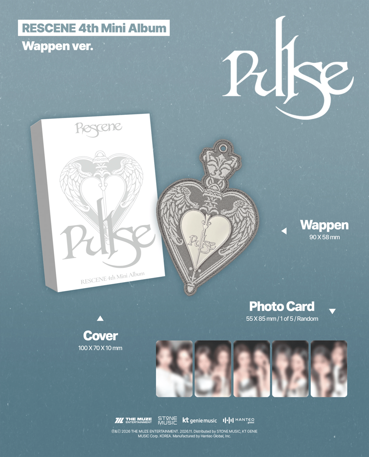 RESCENE - 4th Mini Album [PULSE] Wappen Ver. — 2