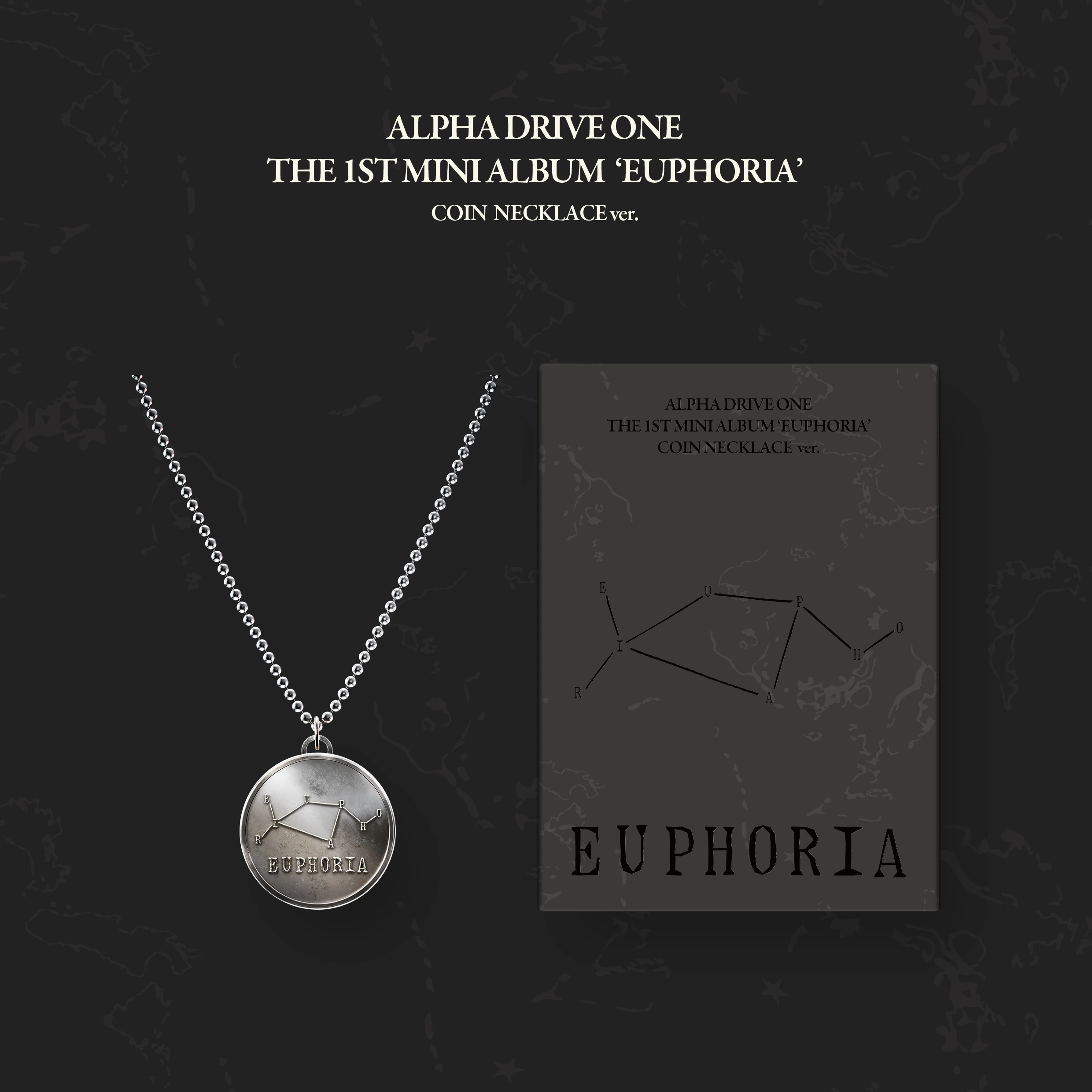 ALPHA DRIVE ONE - 1st Mini Album [EUPHORIA] COIN NECKLACE Ver