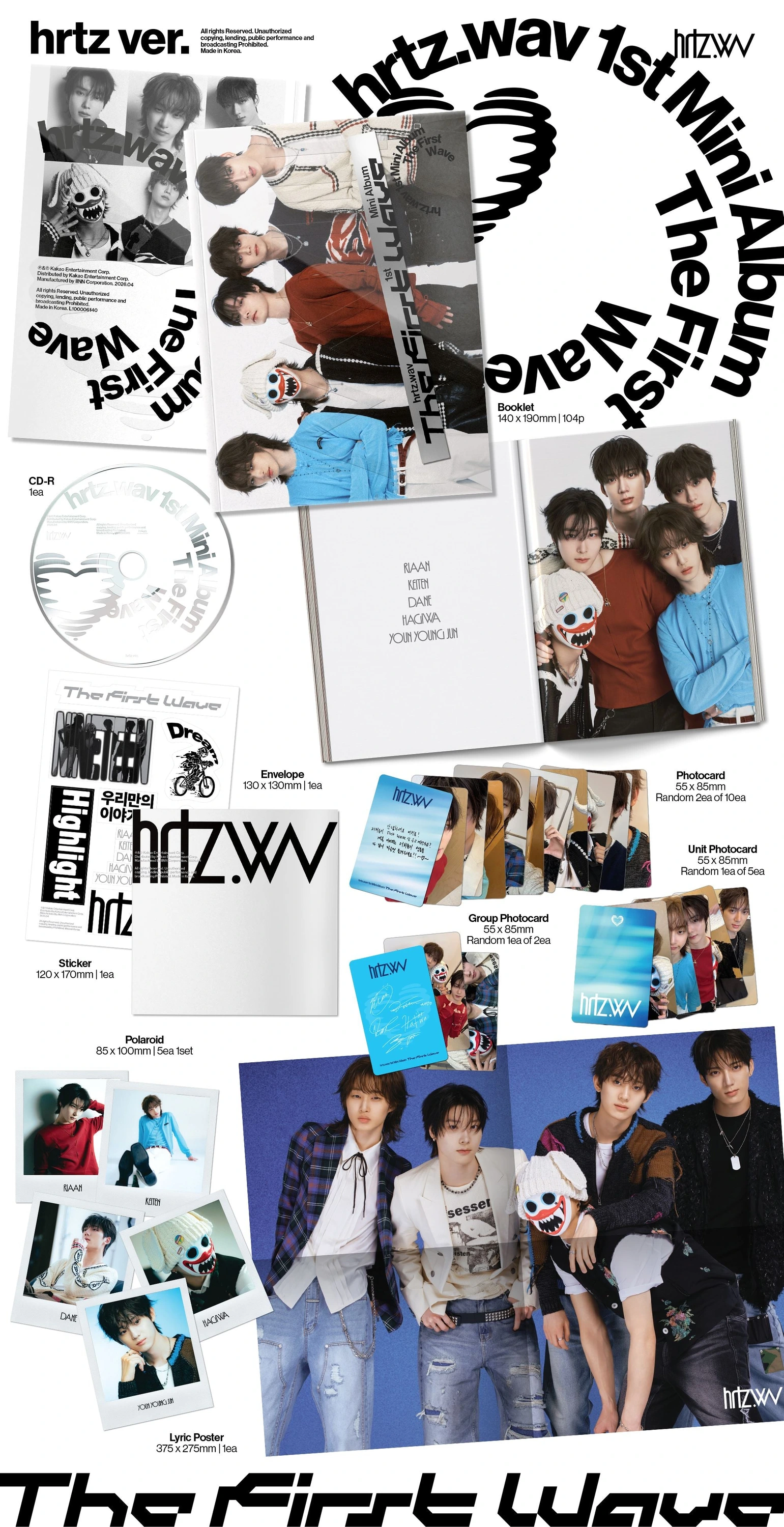 hrtz.wav - 1st Mini Album [The First Wave] hrtz Ver. | KPOP HOUSE