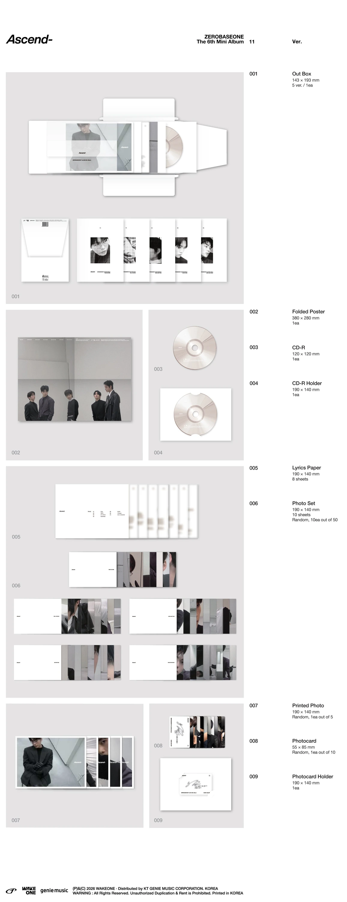 ZEROBASEONE - 6th Mini Album [Ascend-] Photobook Ver. | KPOP HOUSE