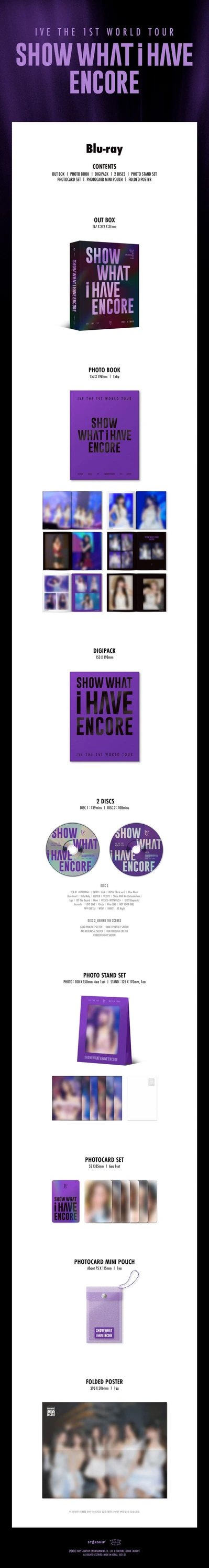 IVE - THE 1ST WORLD TOUR [SHOW WHAT I HAVE - ENCORE] Blu-ray