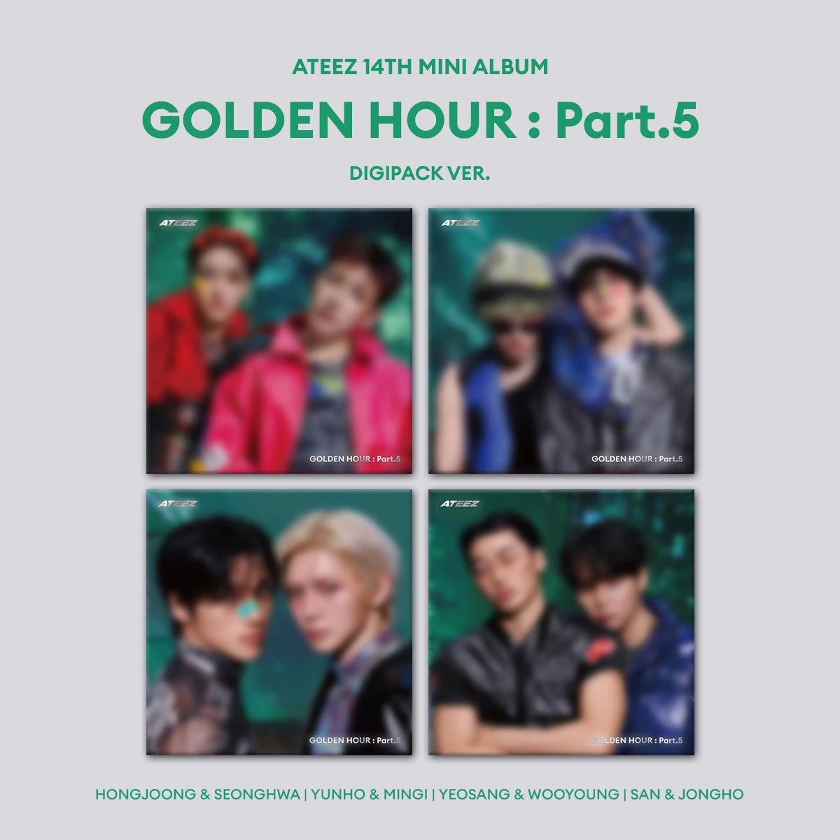 ATEEZ - [GOLDEN HOUR : Part.5] DIGIPACK UNIT Ver. | KPOP HOUSE