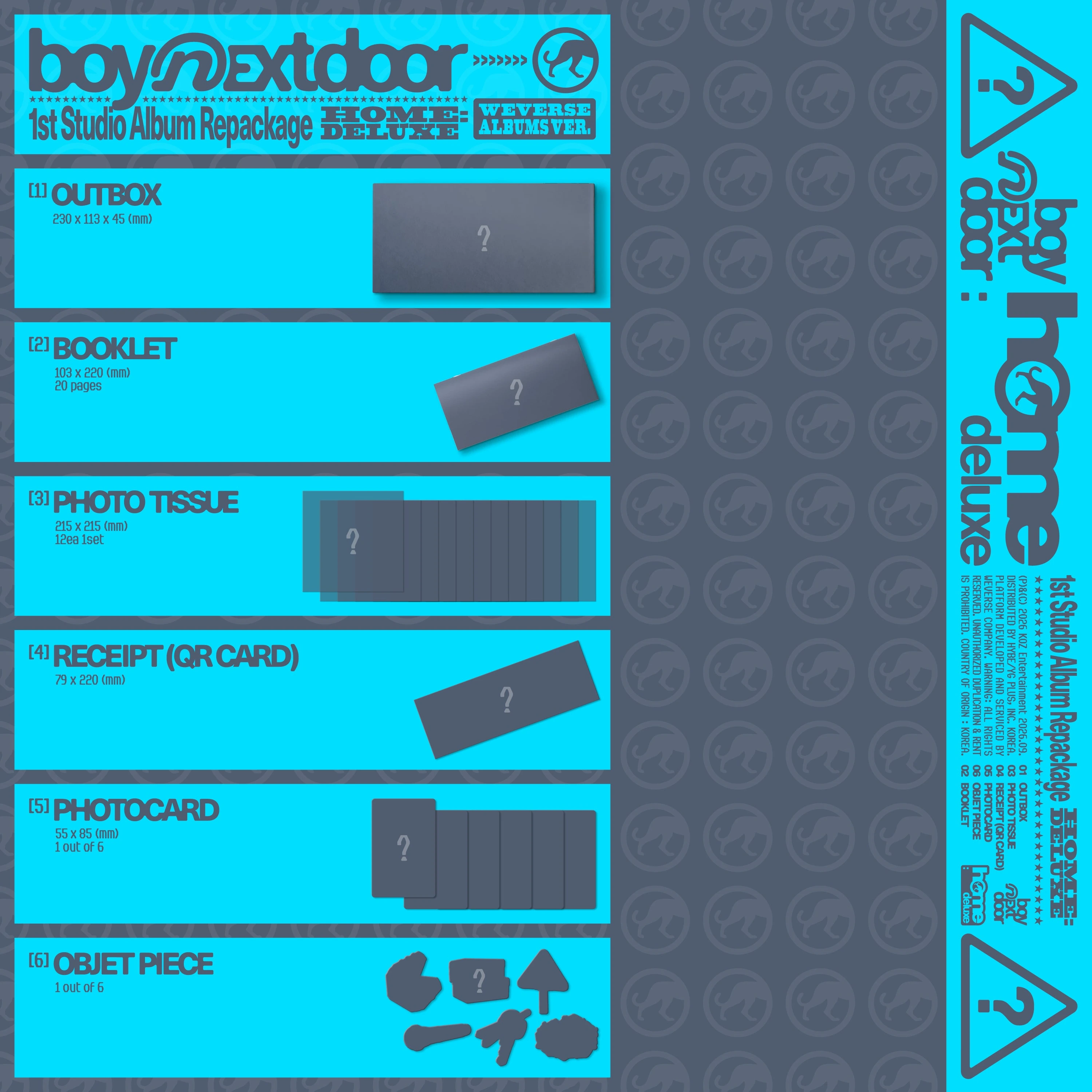 BOYNEXTDOOR - 1st Studio Album Repackage [HOME: DELUXE] Weverse