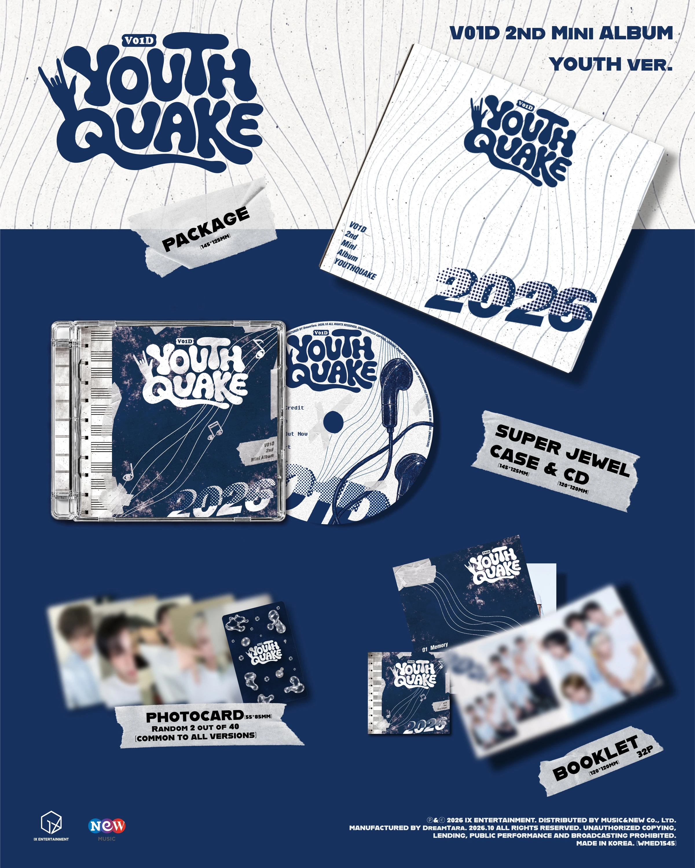V01D - 2nd Mini Album [YOUTHQUAKE] | KPOP HOUSE